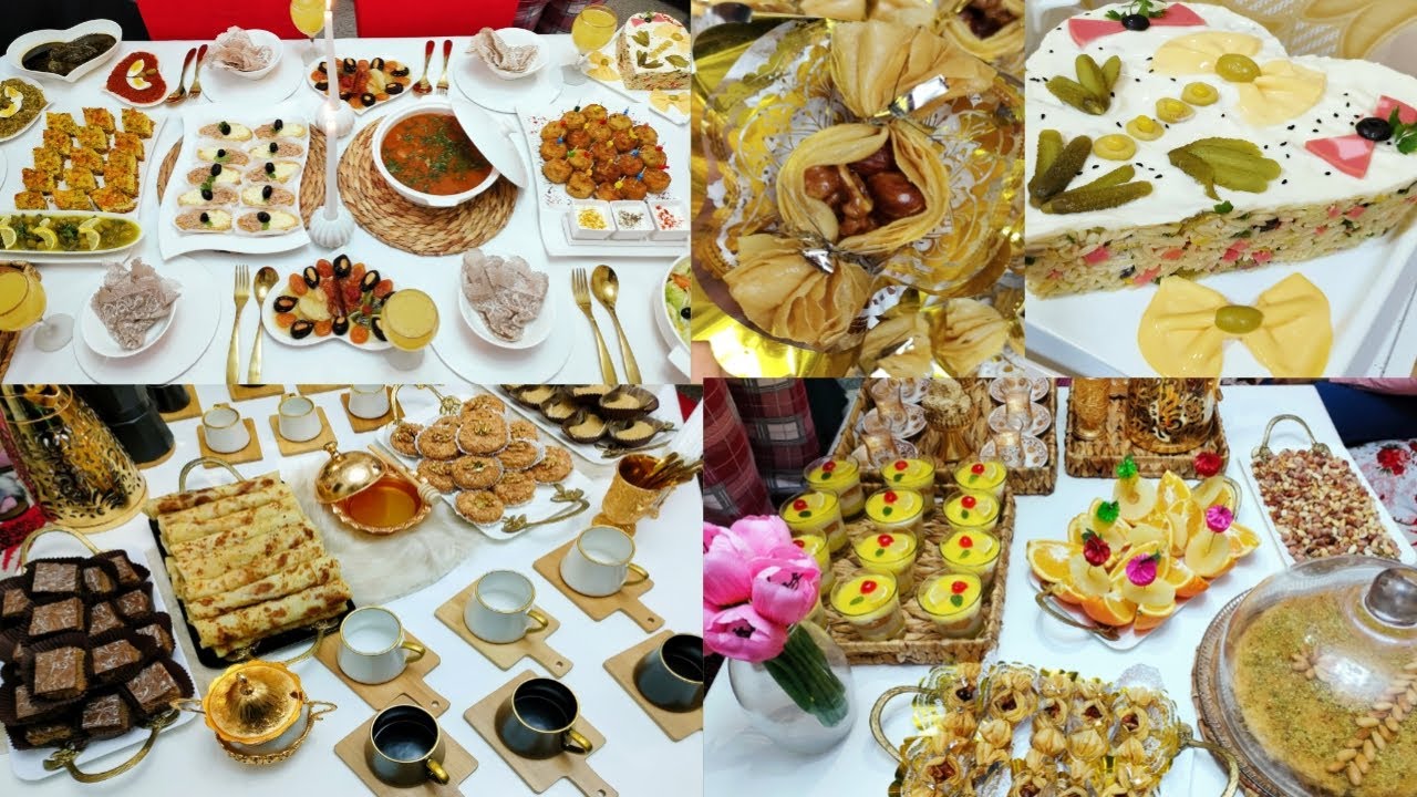 عرضة فاخرة في دار خالي😍طاولة ضيوف ملكية🌸طاجين الباي/سلطة تليتلي/قطايف بالنيوتيلا/دجاج بالموزاريلا
