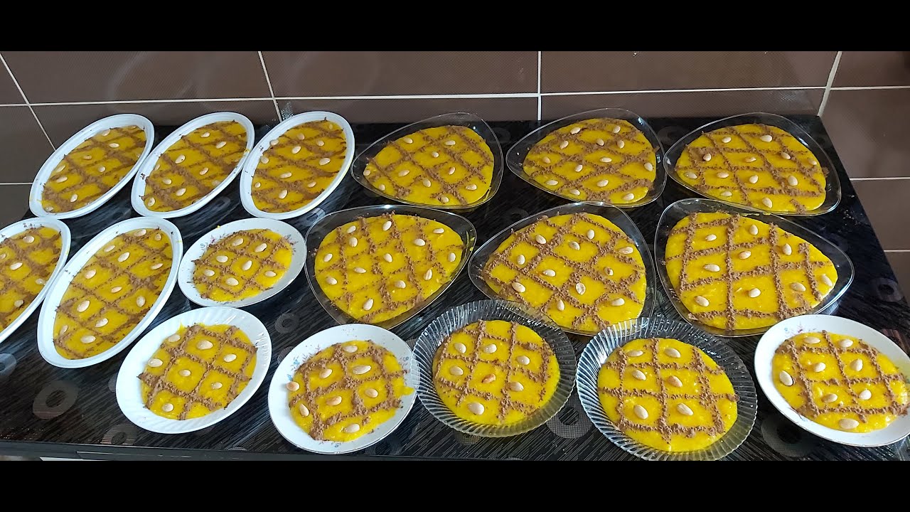 ثوابات زرده باللوز و القشطه بدون نشا و بدون حليب