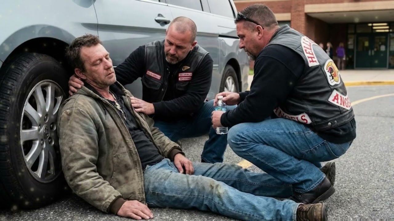 Exhausted Dad Passed Out at School Drop-Off — 200 Hells Angels Took His Kids to the Park