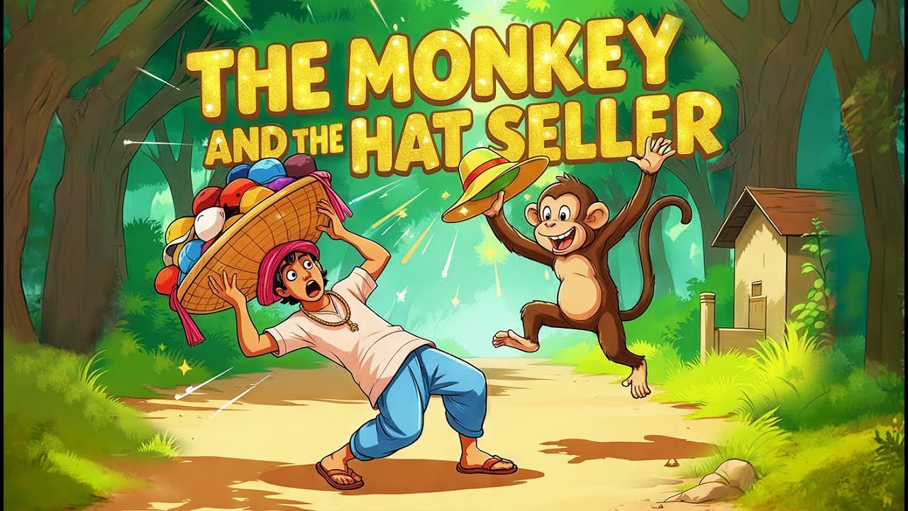 The Cap Seller and the Monkeys | English Moral Story | Educational Kids Story