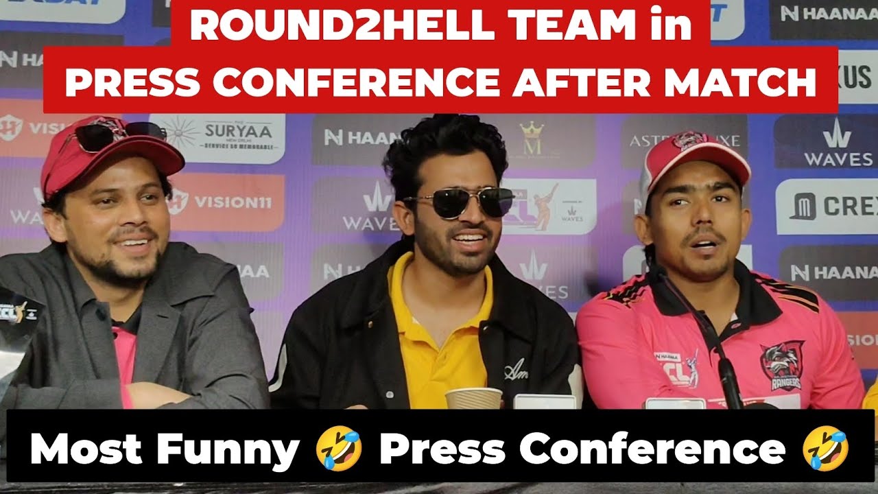 Team Round2hell most funny 🤣 press conference after today match || Zayn, Nazim and Wasim Together 🔥