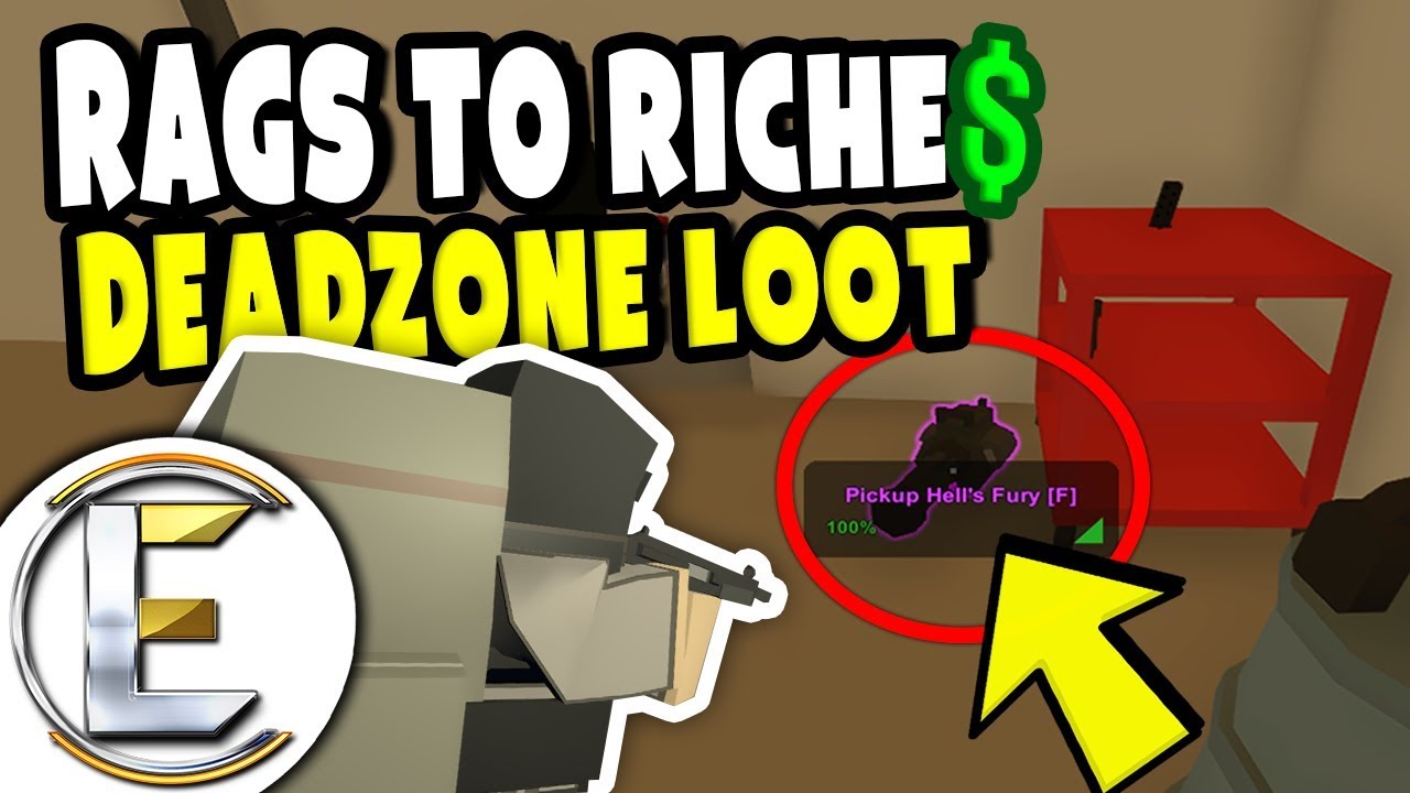 Deadzone Loot | Unturned Roleplay Survival (Rags to Riches Reboot #30) - Found a Hell's Fury! (RP)