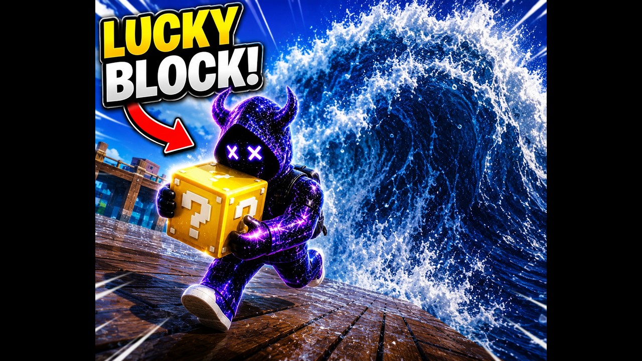 Can we escape waves for lucky blocks