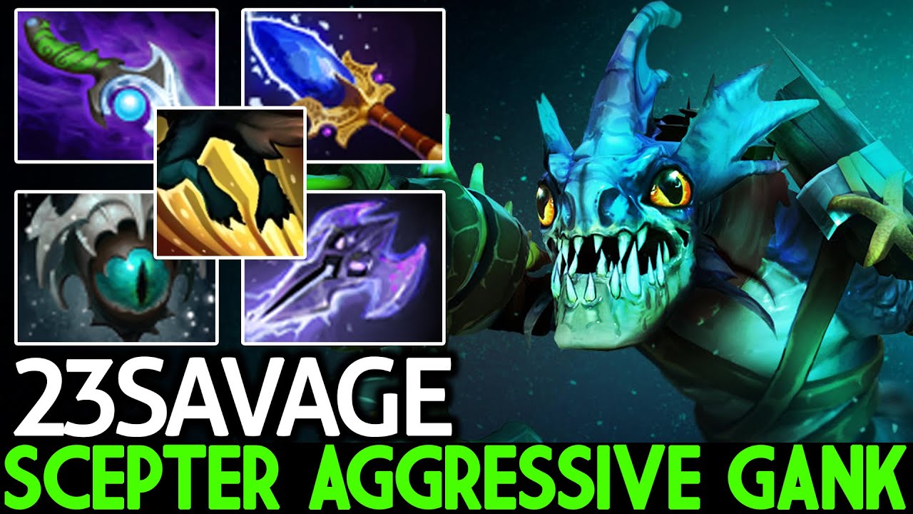 23SAVAGE [Slark] Insane Reflex Scepter Aggressive Gank Dota 2