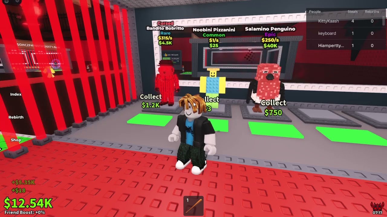 0 to 100B only using red brainrorts if they have red little on ot I can collect it so subscribe 