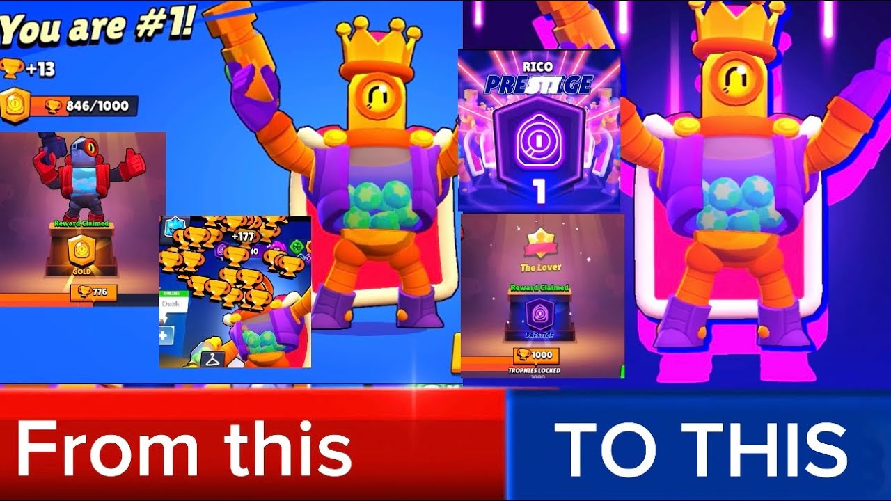 HOW I REACHED 1000 TROPHIES WITH RICO | BRAWL STARS 😱🔥 FROM 0 TO 1000 TROPHIES 💥