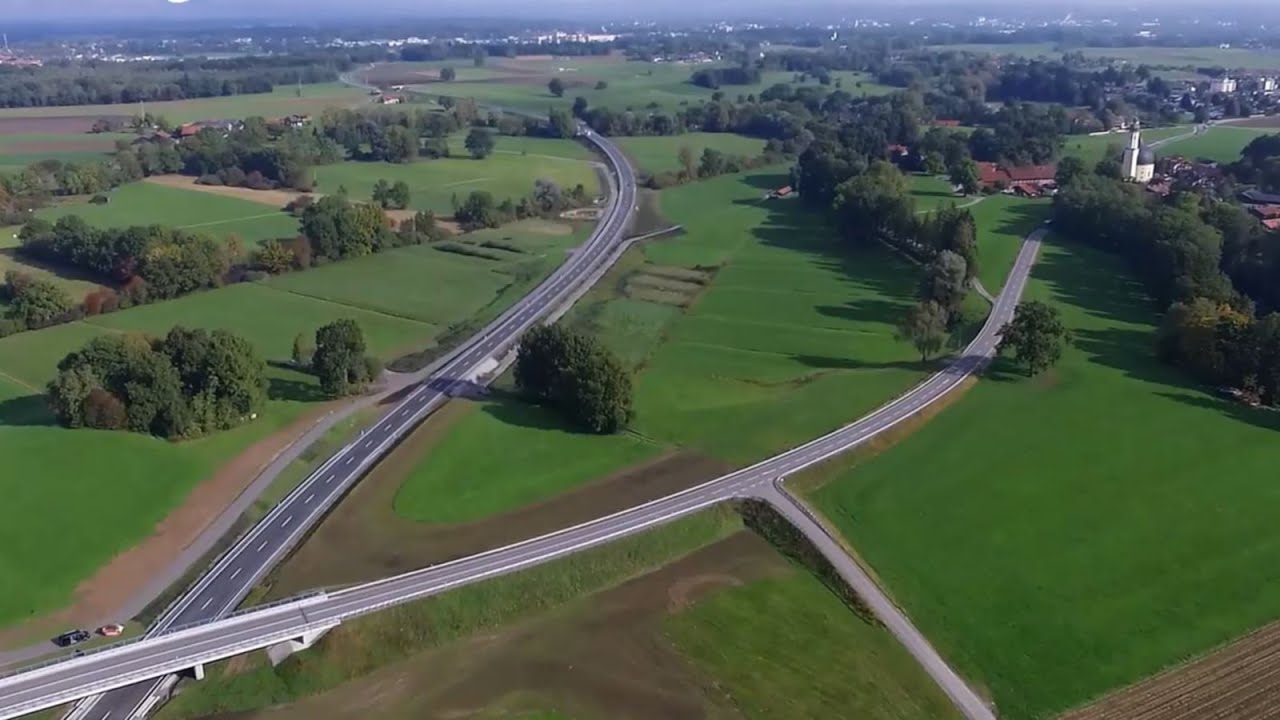 Westtangente: Der erste Abschnitt aus der Luft