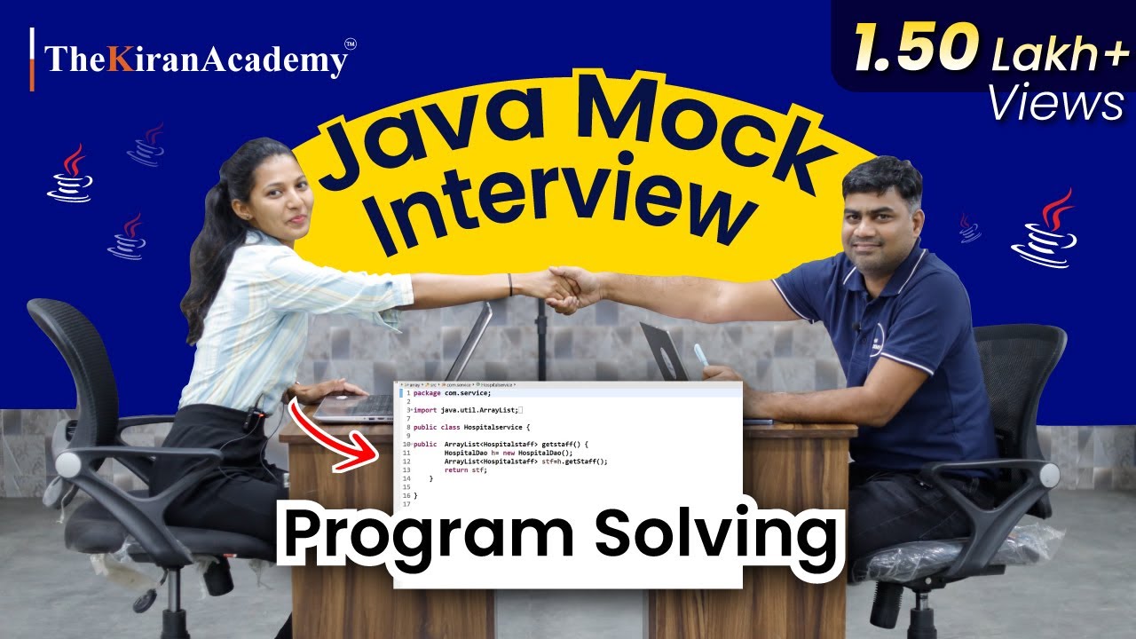 Java Interview Question | One Of The Best Mock Interview For Freshers & Beginners | Kiran Sir