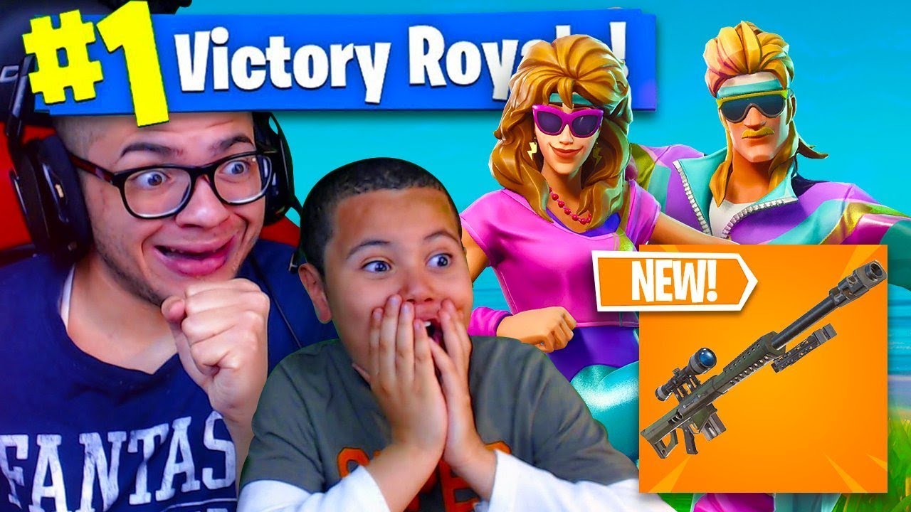 *NEW* HEAVY SNIPER COMING TO FORTNITE BATTLE ROYALE! *NEW*  SKINS ARE INSANE! 9 YEAR OLD BROTHER!