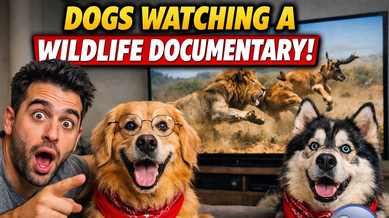  Funny Dogs Watching a Wildlife Documentar 