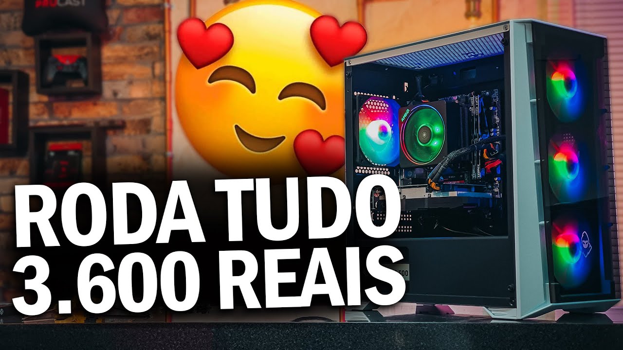 PC GAMER IDEAL para TODOS OS JOGOS por 3.600 Reais | Montagem Completa Detalhada