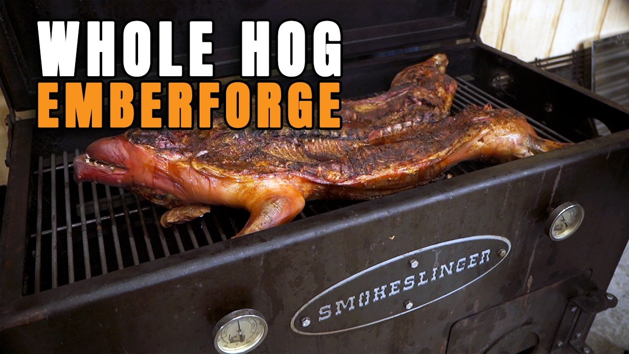 Whole Hog on the Full Size Smokeslinger (EmberForge in Action)