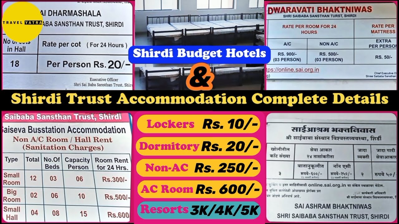Budget Hotels In Shirdi | Dormitories, Lockers & Rooms By Shirdi Trust SSST | Shirdi Luxury Resorts