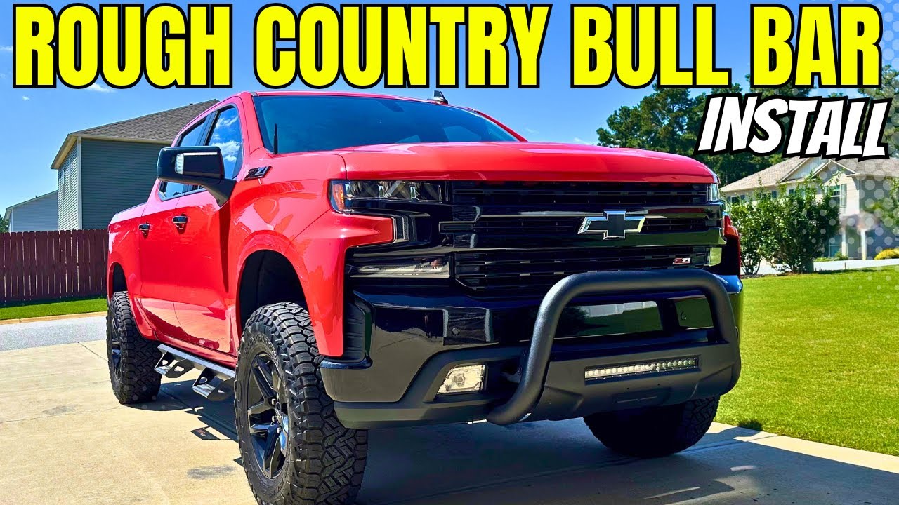Rough Country LED Bull Bar | Aggressive Silverado Upgrade!