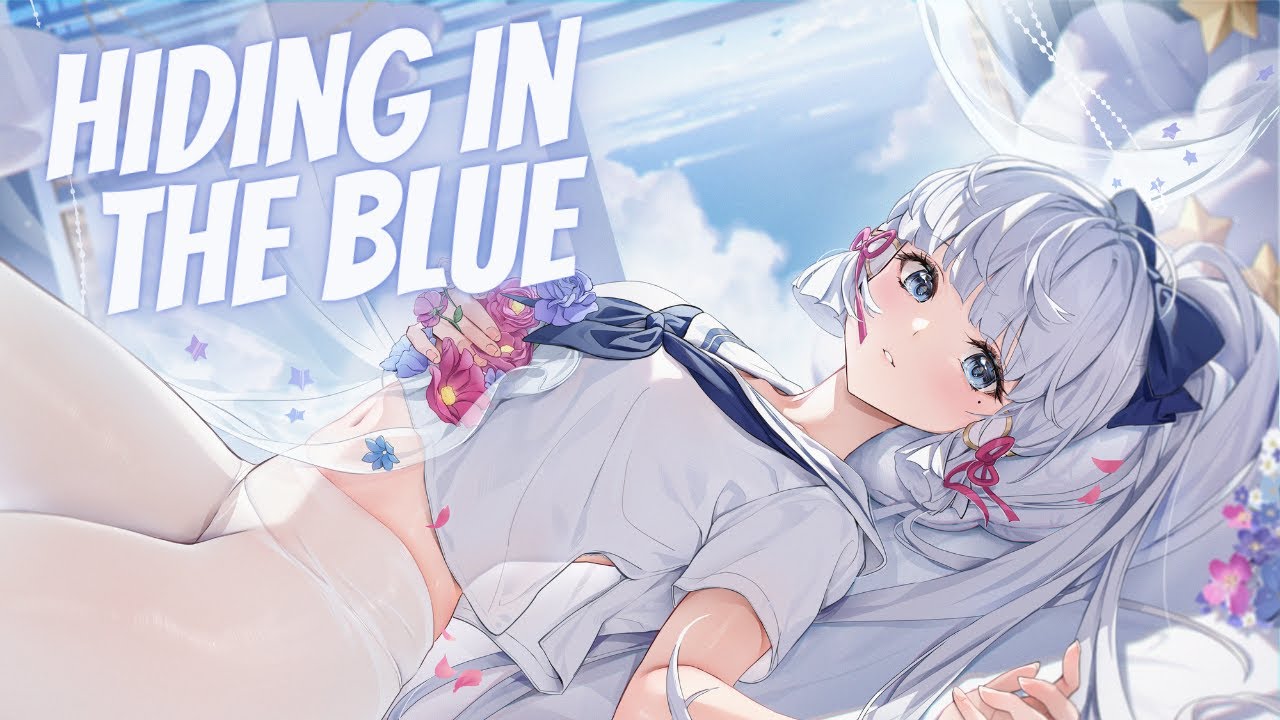 [Nightcore] - Hiding In The Blue (Lyrics) | The Fatrat & RIELL | Spedup