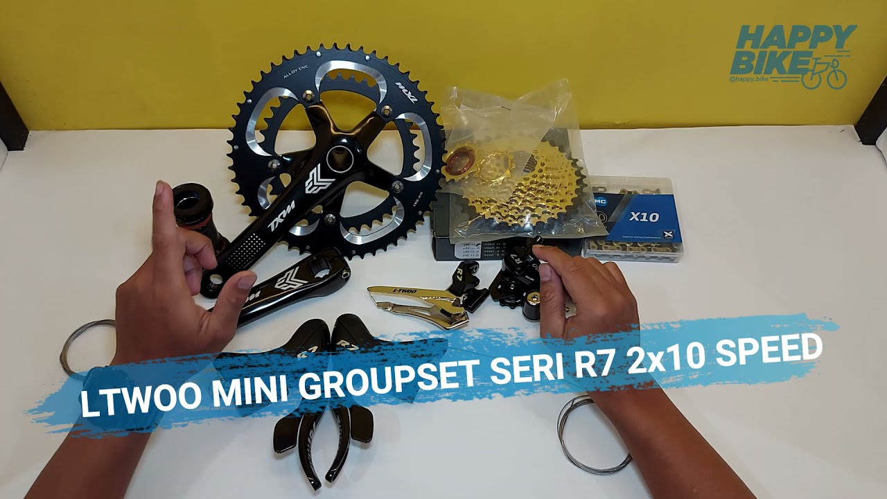 REVIEW LTWOO MINI GROUPSET SERI R7 2x10 SPEED