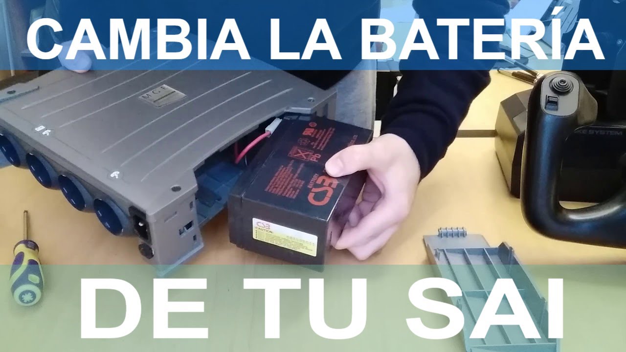 👍 CAMBIAR la BATERÍA de un UPS | SAI  EVITA apagones 🔥
