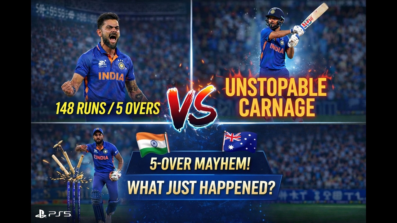 148 RUNS IN 5 OVERS?! 😱 Kohli & Rohit Destroy Australia!