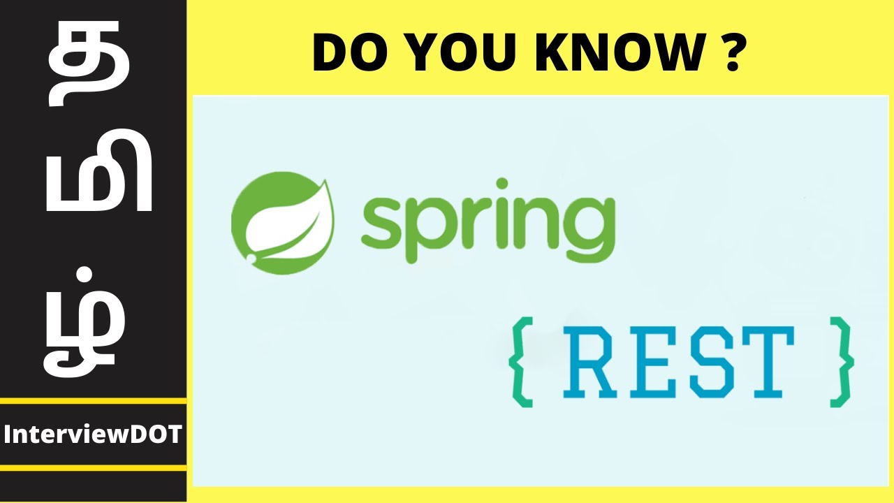 TAMIL SPRING REST API DEMO | Explain Spring REST API Demo | What is Spring REST API | InterviewDOT