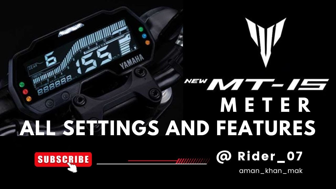 New Yamaha MT-15 Meter Console Settings & Features || mt15 hidden features || @Rider_07 #mt15