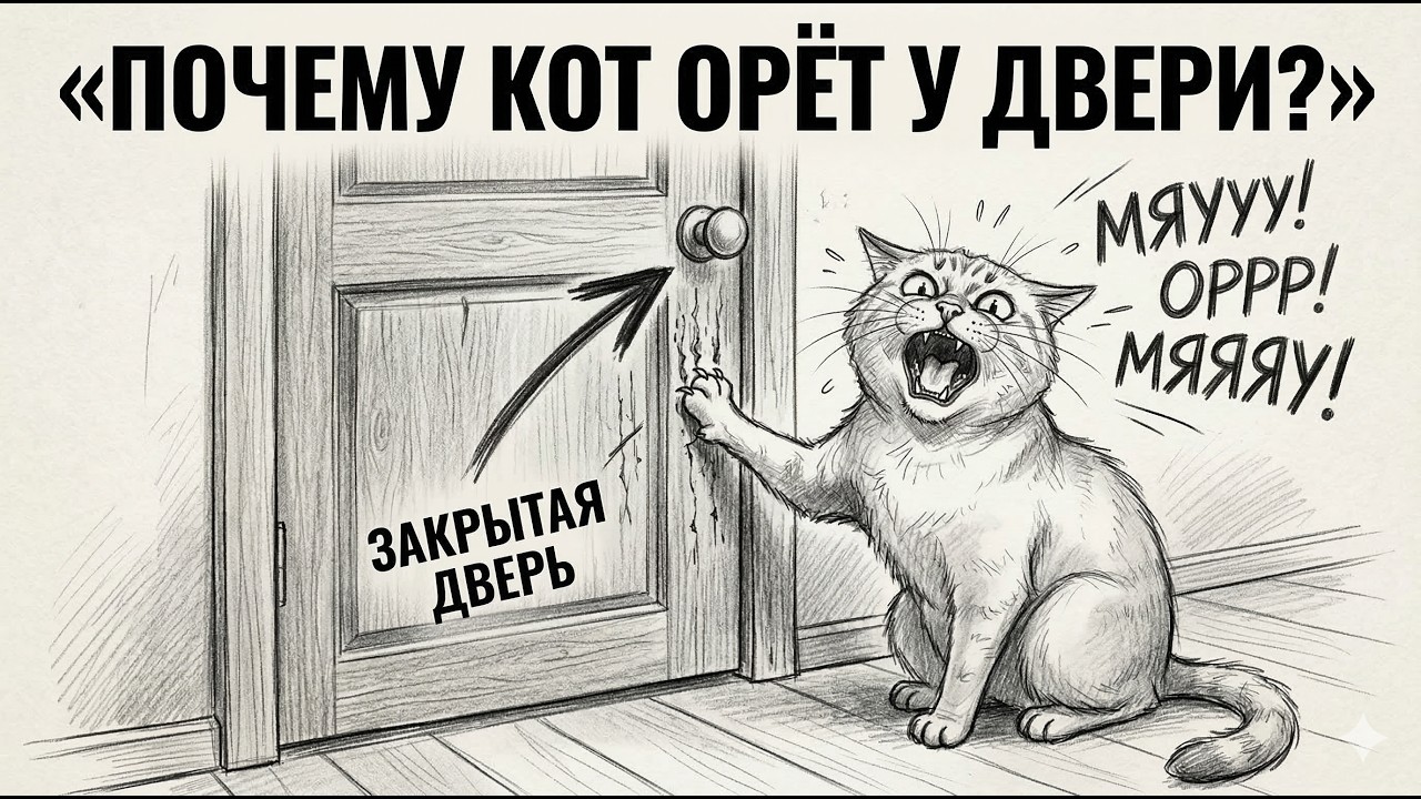 ПОЧЕМУ КОШКИ СКРЕБУТСЯ В ДВЕРЬ? Вы будете в шоке, когда узнаете правду!