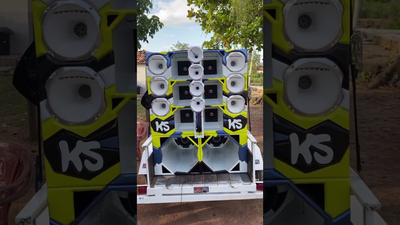 SISTEMA EM PAREDINHA USANDO 2 GRAVES E 6 M&Eacute;DIOS #canal #som #shortvideo #shortsmusic #shorts #short