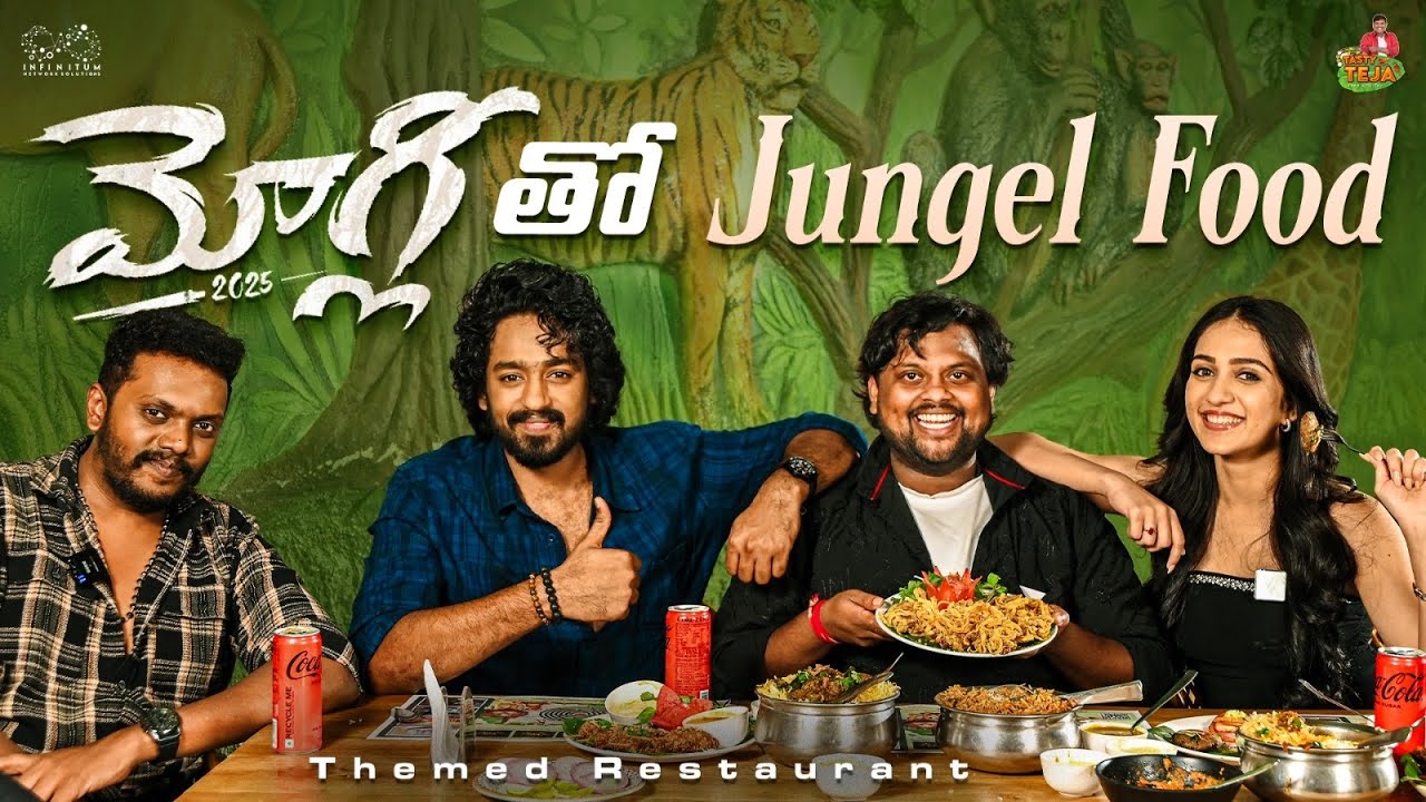 Lunch with Mowgli Movie Team || Roshan || Sandeep Raj || Sakshi || Mayukha Jungle Themed Restaurant