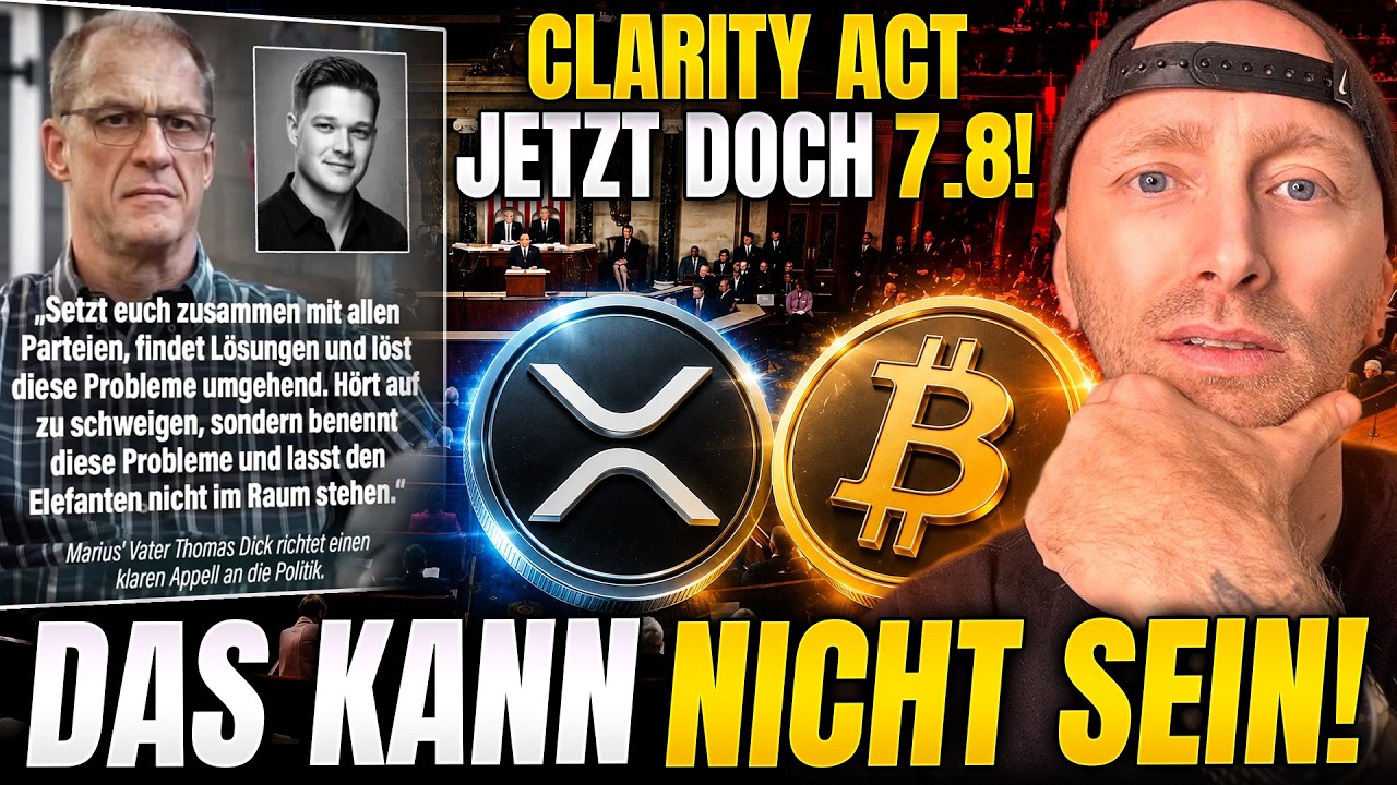 Krypto & Politik:🚨Clarity Act &uuml;berarbeitet! (Trump rau) Marius (22) ist Tot! Frei neuer Chef! Tank..
