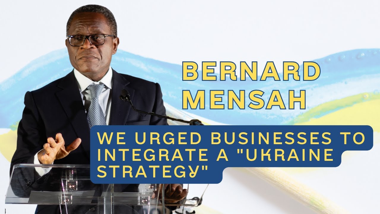 Bernard Mensah stated about the American private sector's support of Ukraine | Washington, DC, 2024