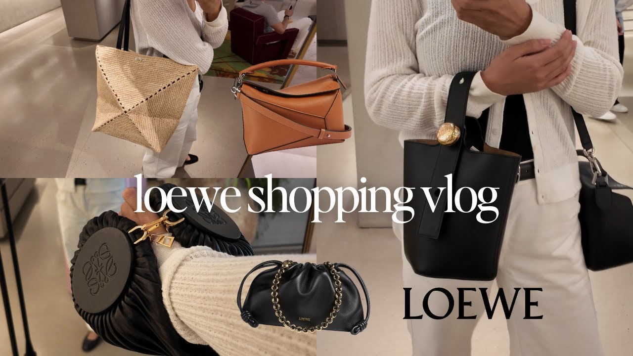 Видеоблог о шопинге в Loewe Barcelona | Фламенко, пазл, сумка-браслет, сумка-галечка, сумка-мешок...