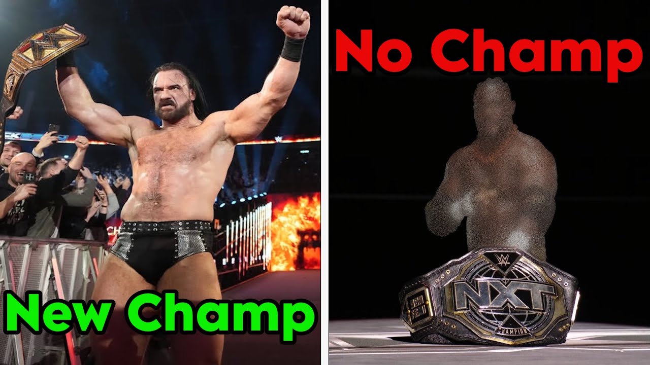 New WWE Champ / No NXT Champ