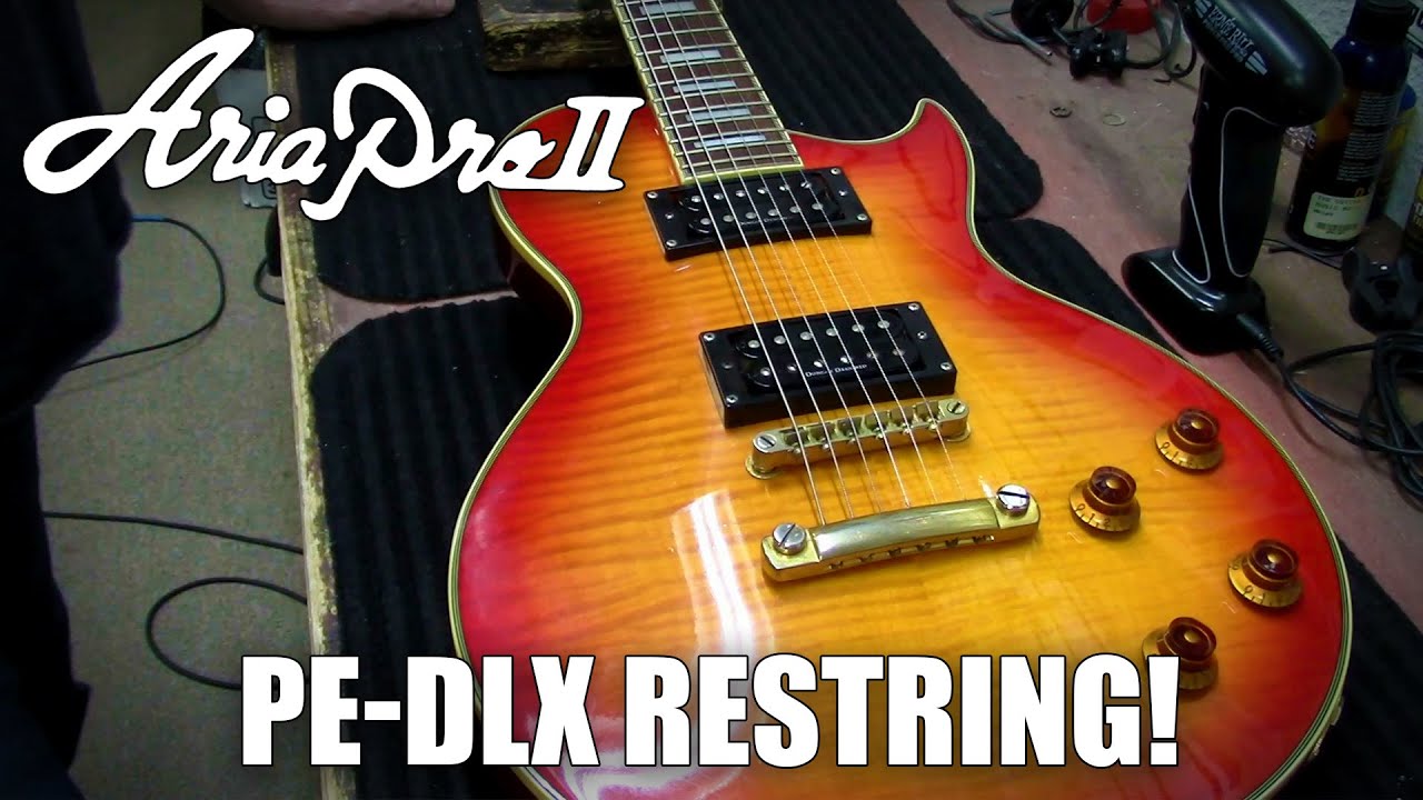 Aria Pro II PE-DLX Restring!