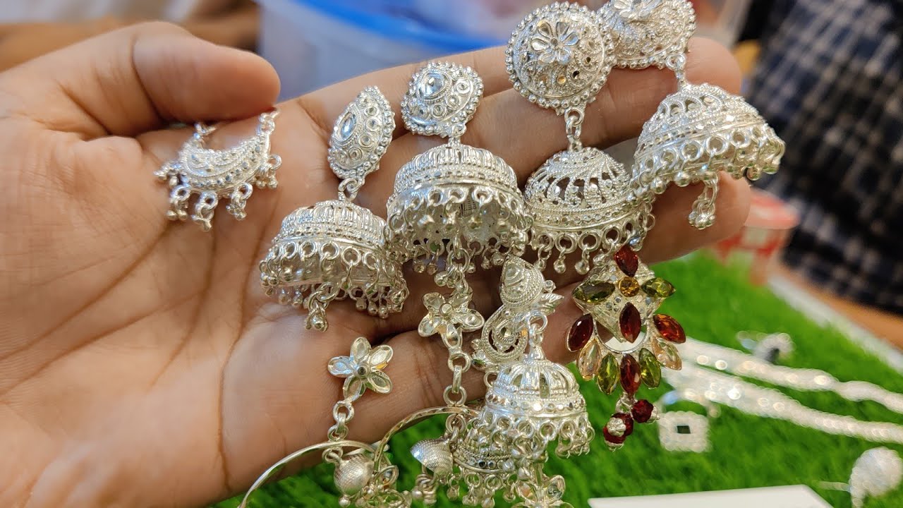 রুপা চান্দির কানের দুল দাম ও কালেকশন /rupa chandi earing