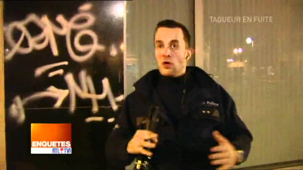 Tagueur en fuite à Bruxelles