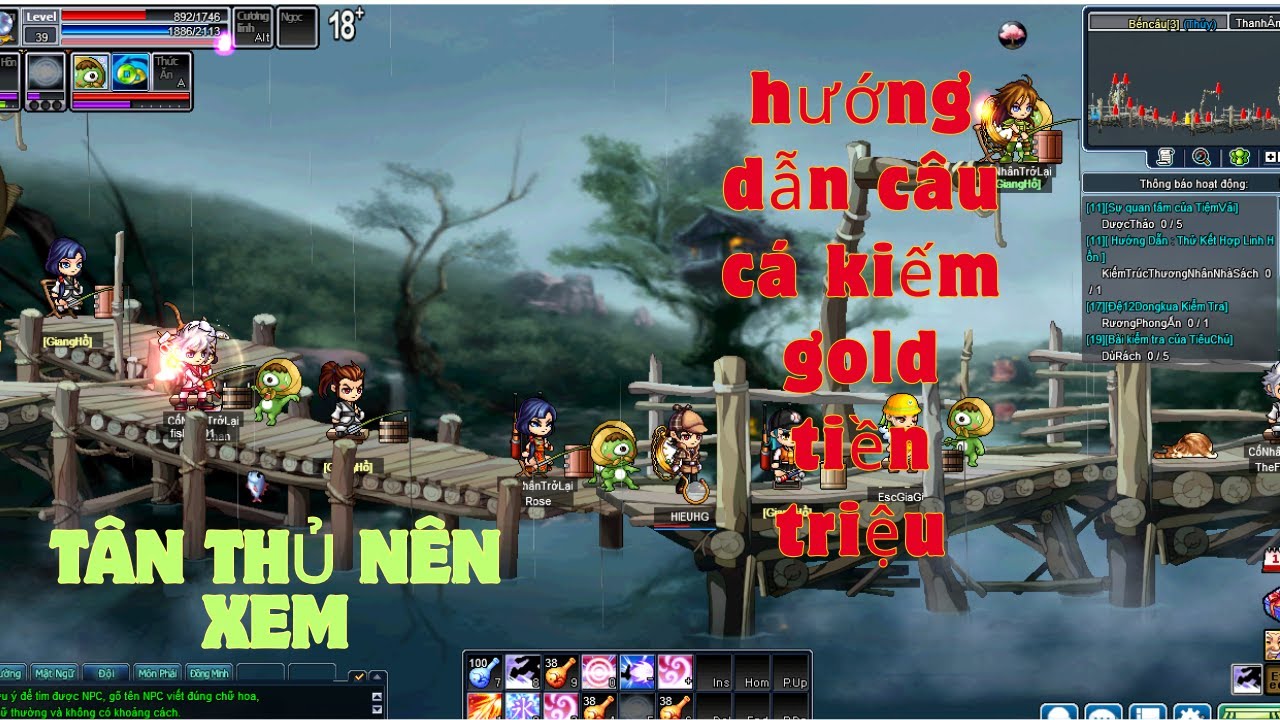 ghost online vtc hướng dẫn câu cá kiếm gold tiền triệu cho anh em tân thủ #hieuhaugiangtv