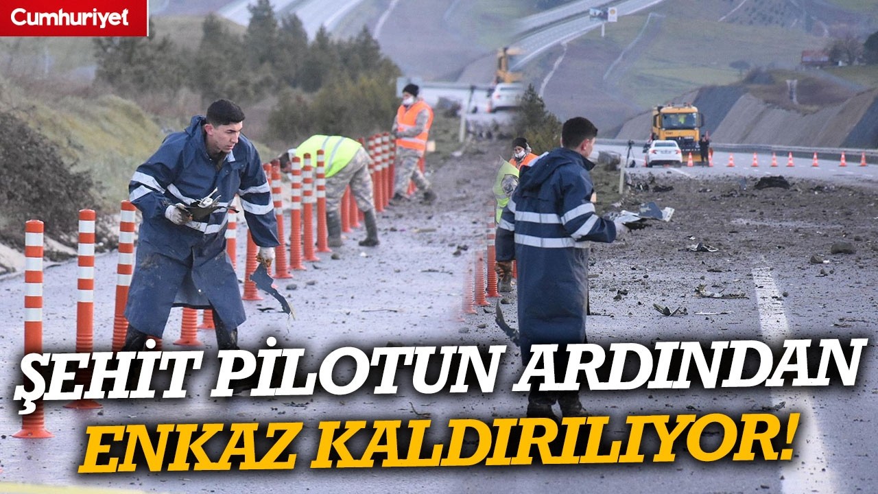 Balıkesir’de F-16 düştü! Şehit pilotun ardından enkaz kaldırılıyor