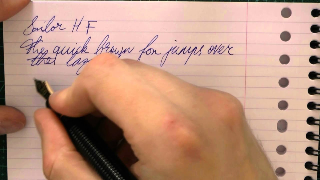 Sailor Fine Nib Review