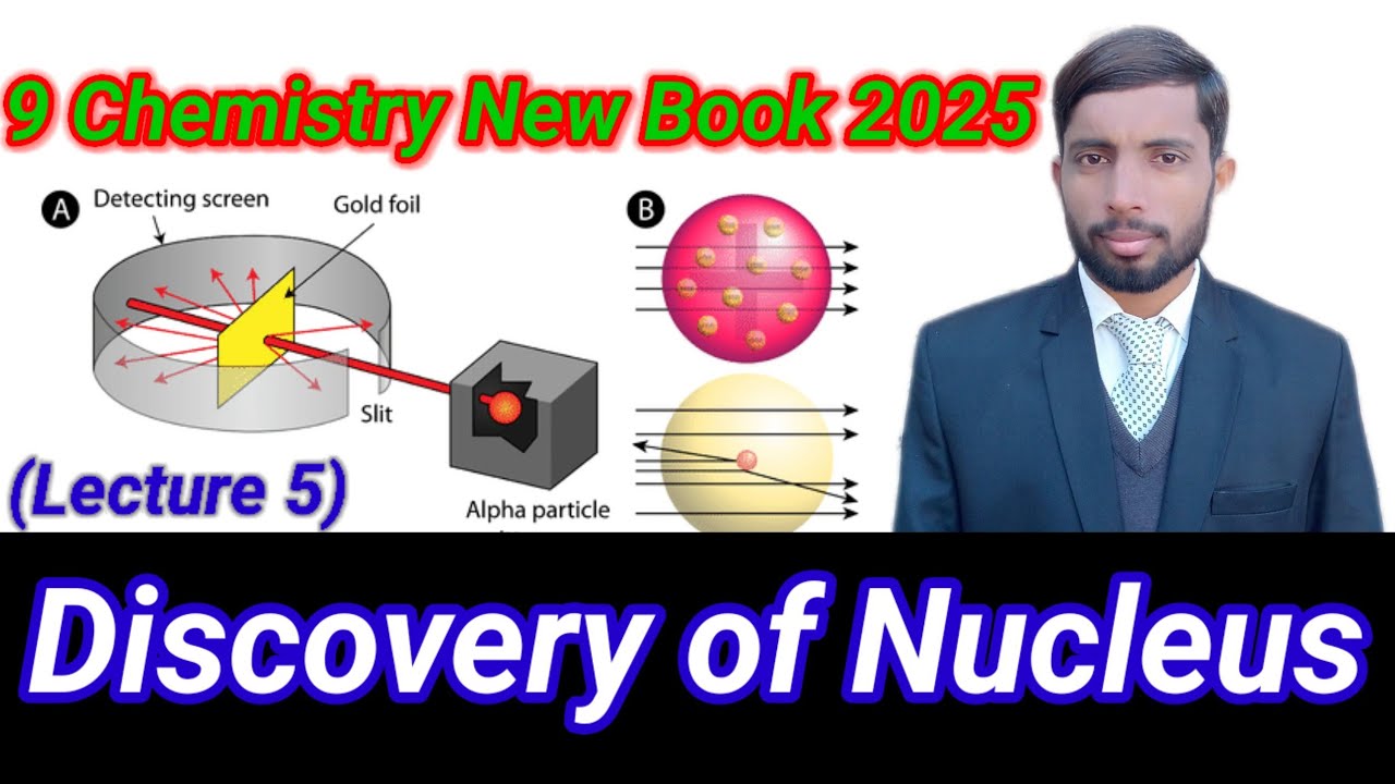 Discovery of Nucleus| Rutherford atomic model| Class 9 Chemistry New Book 2025| M Awais| Chapter 2
