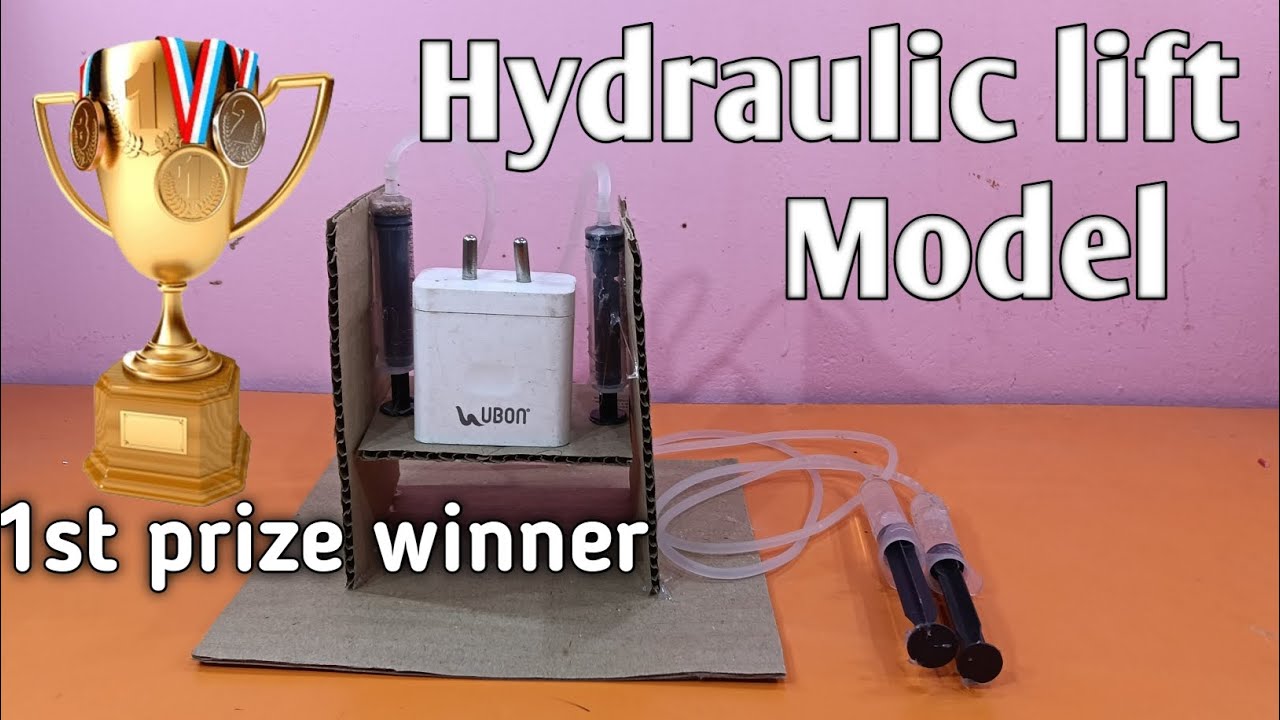 Hydraulic Lift Working Model | School Science Project | DIY Project | Science Exhibition 