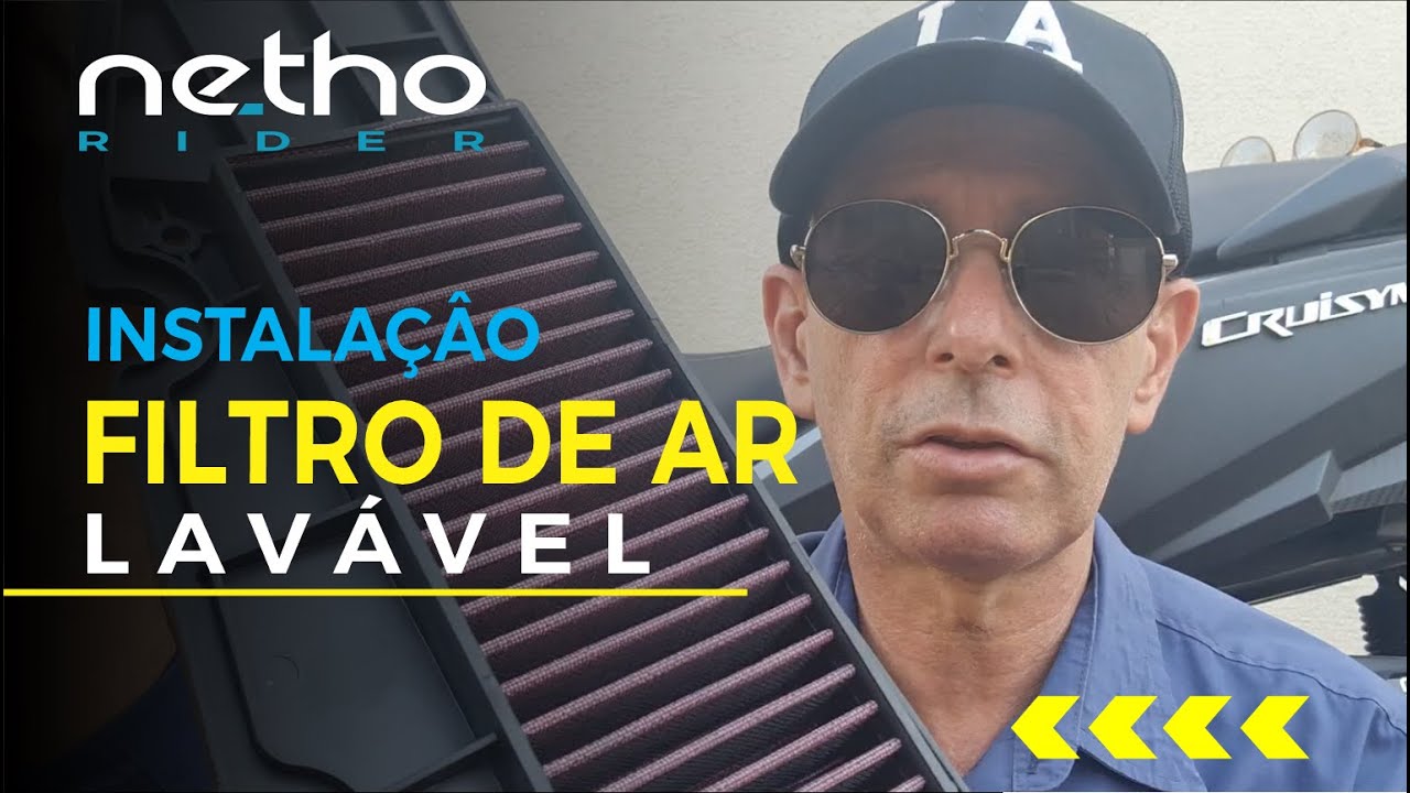 Troca do Filtro de Ar do Cruisym por um lavável