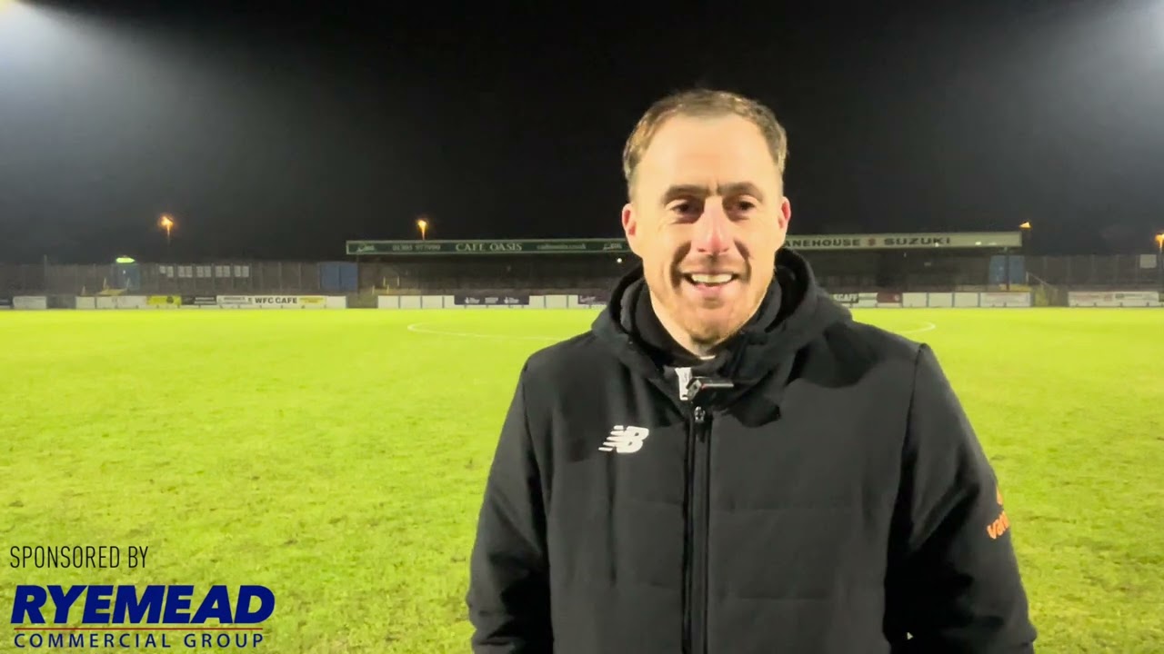 Weymouth 3-0 Slough Town | Post-match interview with Scott Davies | 13 January 2024
