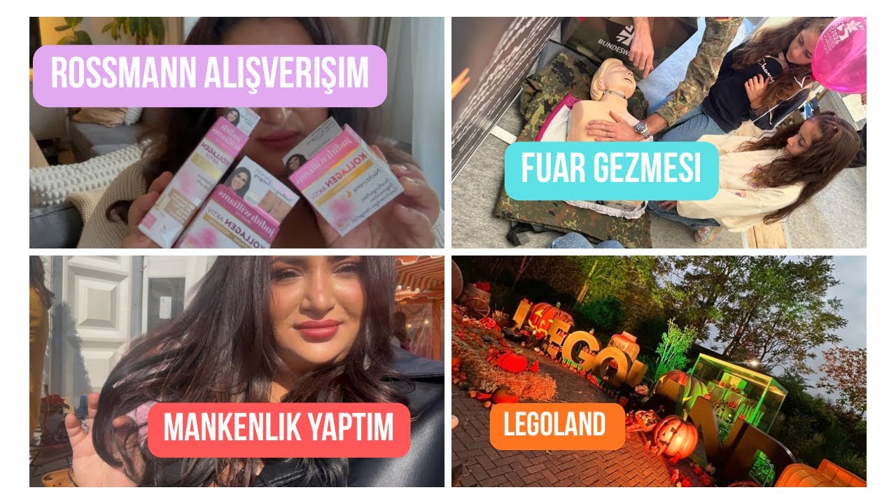 INDIRIMLI ROSSMANN ALISVERISIM | MANKENLIK YAPTIM | LEGOLAND GEZIMIZ 
