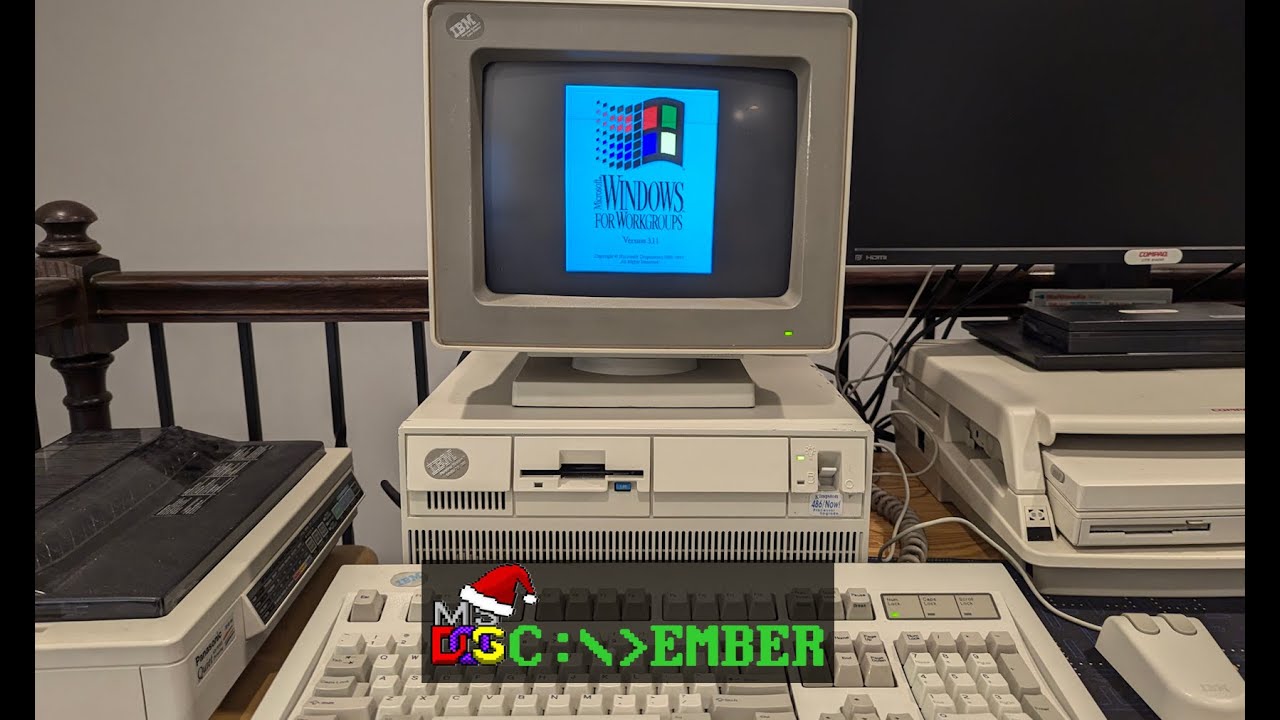 Exploring and Adding Sound to my IBM PS/2 Model 70 386...It's a Real Blast!  #DOScember