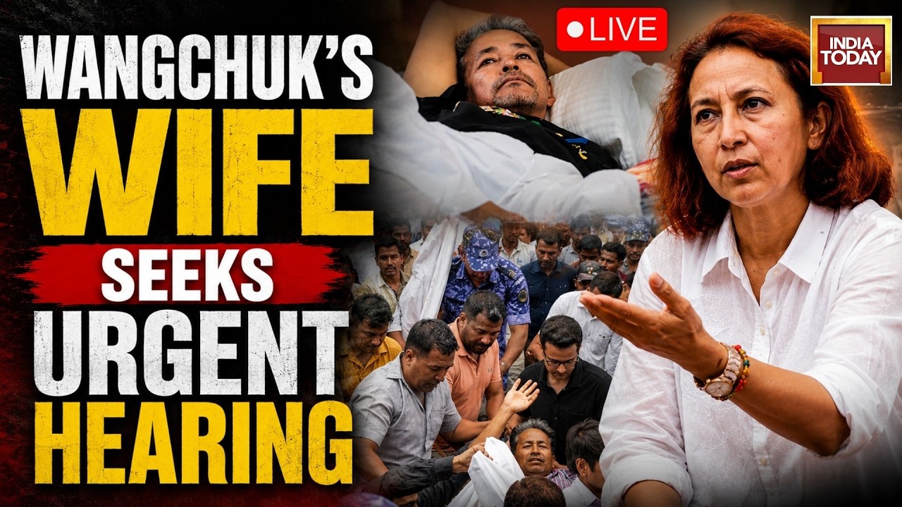 Sonam Wangchuk's Wife Files Plea Over Solitary Confinement & Medical Reports | India Today LIVE