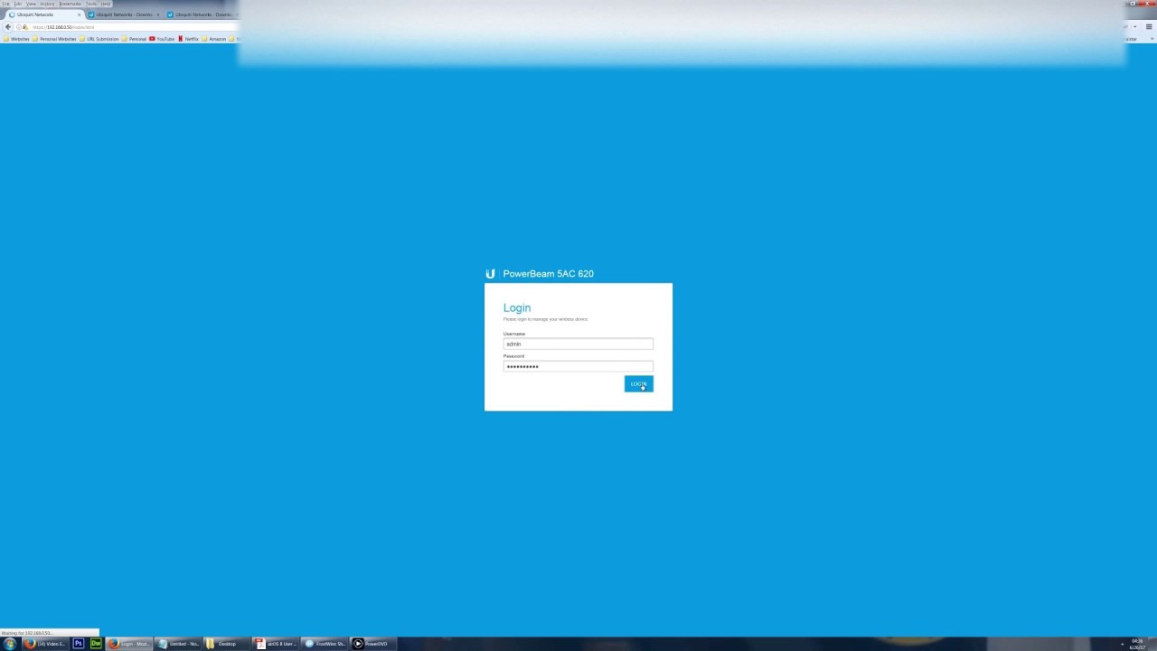 Ubiquiti PowerBeam AC 620 Software Setup