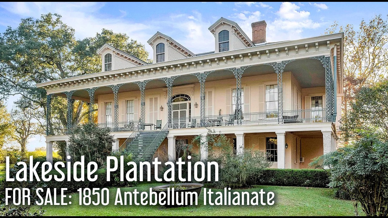 FOR SALE: Lakeside Plantation-15 Acre 1850 Antebellum Italianate