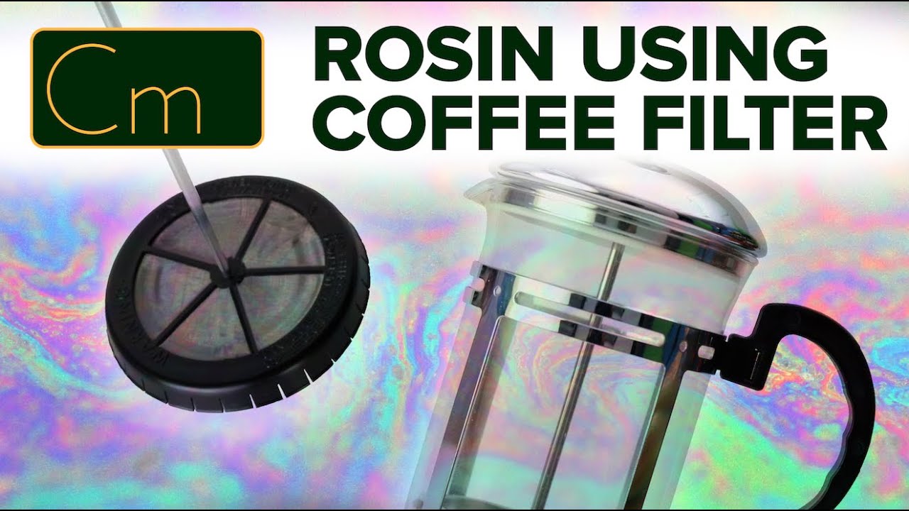 Hash Rosin using Coffee Filters