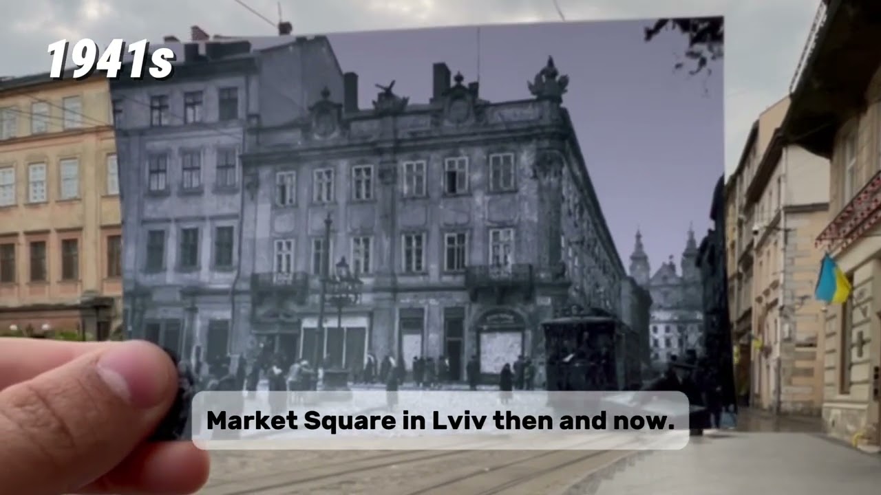 Lviv Then and Now: WWII-Era Photos Compared to Modern Streets
