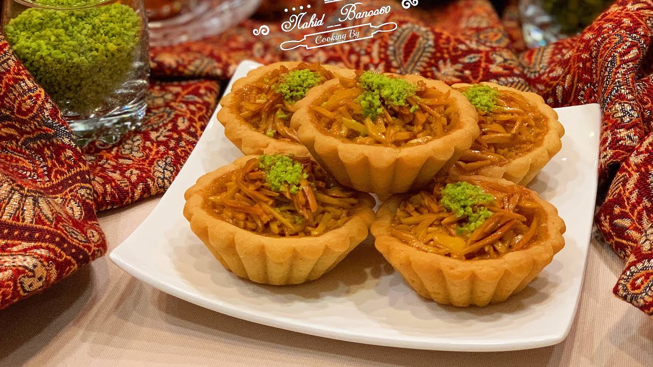 اسلایس ملکه بادام Almond_Slice# تارت ملکه بادام  #شیرینی_ملکه_بادام #ملکه_بادام #شیرینی_عید