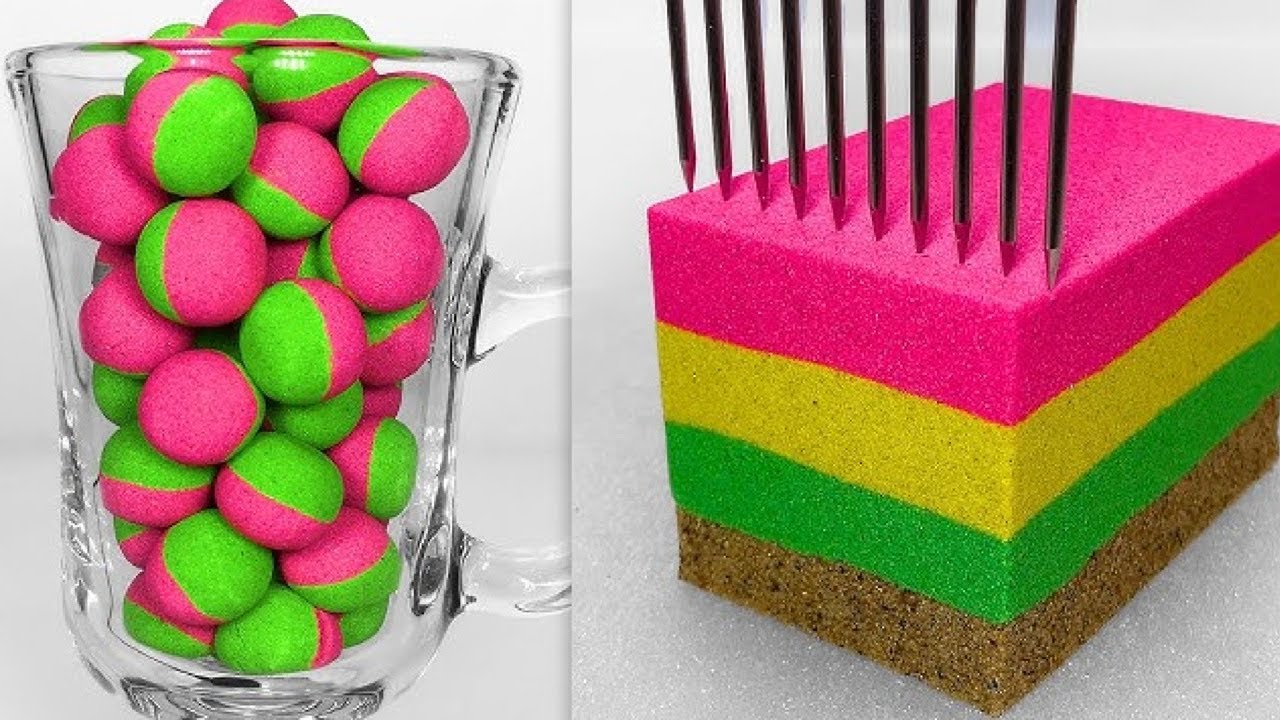 Very Satisfying and Relaxing Compilation 148 Kinetic Sand ASMR